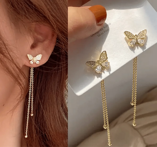 Handmade Korean Butterfly Earrings