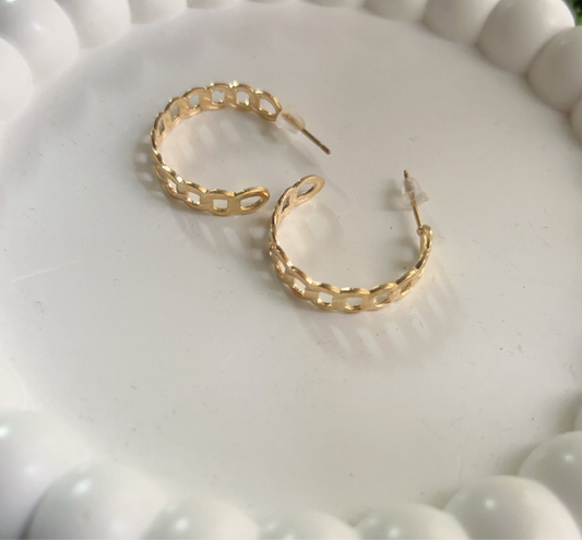 Medium Sized Interwined Hoops