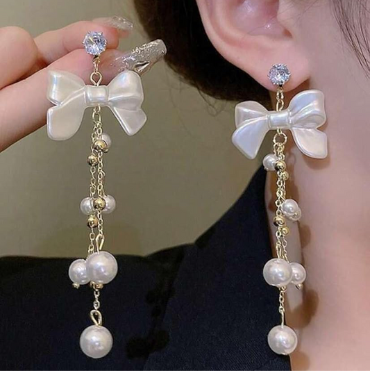 Pearl Hanging Earrings