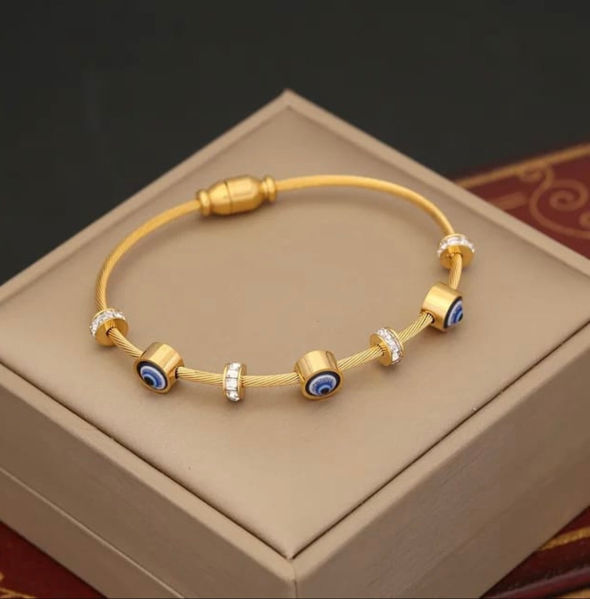 Anti Tarnish Evil Eye Bracelet