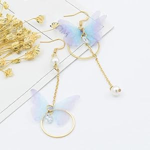 Asymmetrical Butterfly Earrings