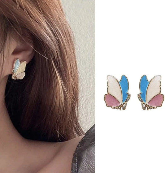 Colourful Butterfly Stud Earrings